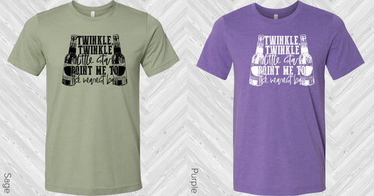 Twinkle Little Star Point Me To The Nearest Bar Graphic Tee Graphic Tee