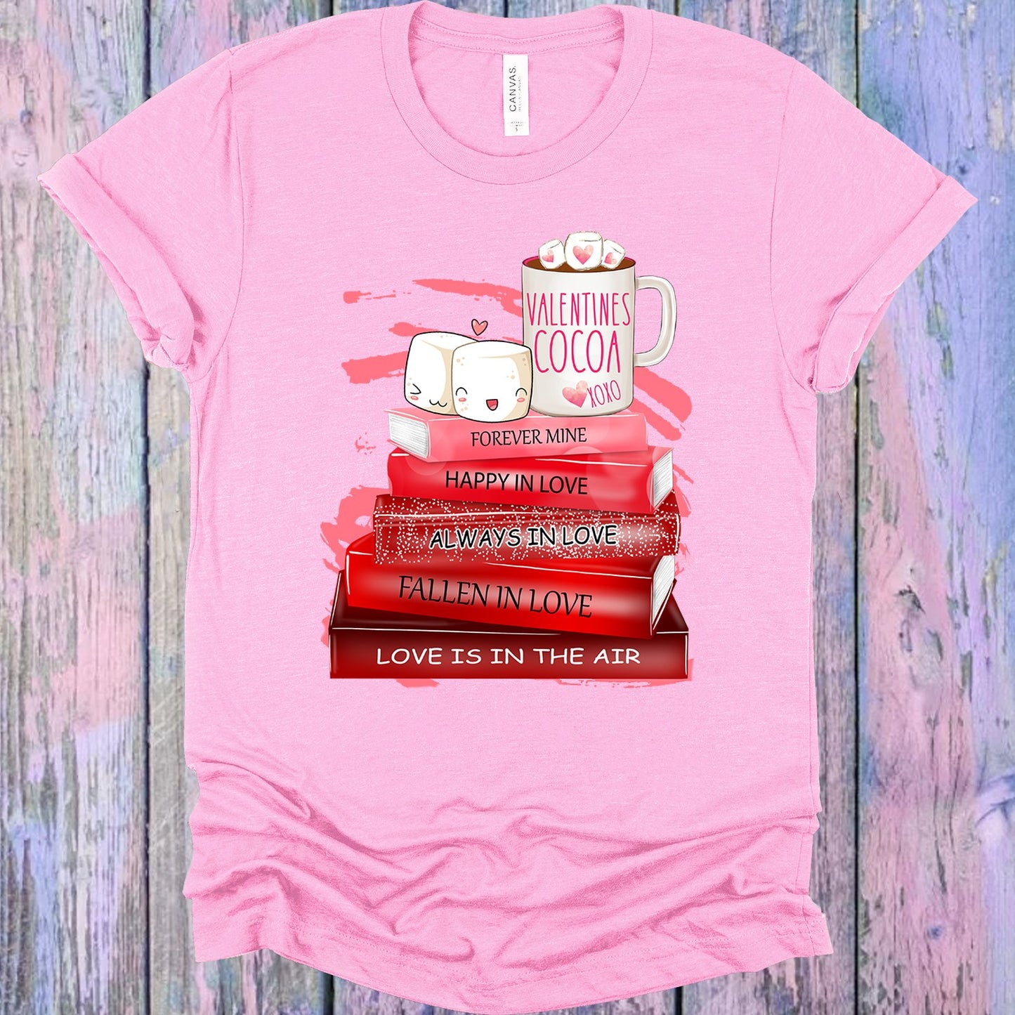 Valentines Books Graphic Tee Graphic Tee