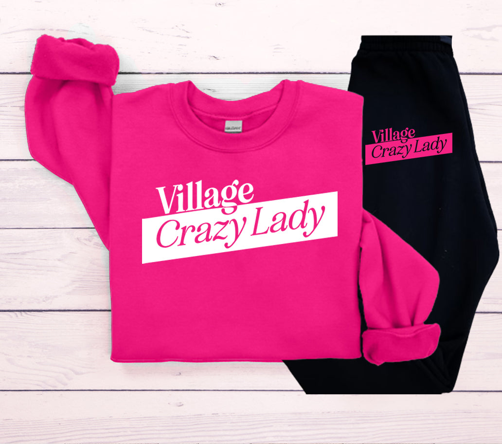 Village Crazy Lady Graphic Tee Graphic Tee