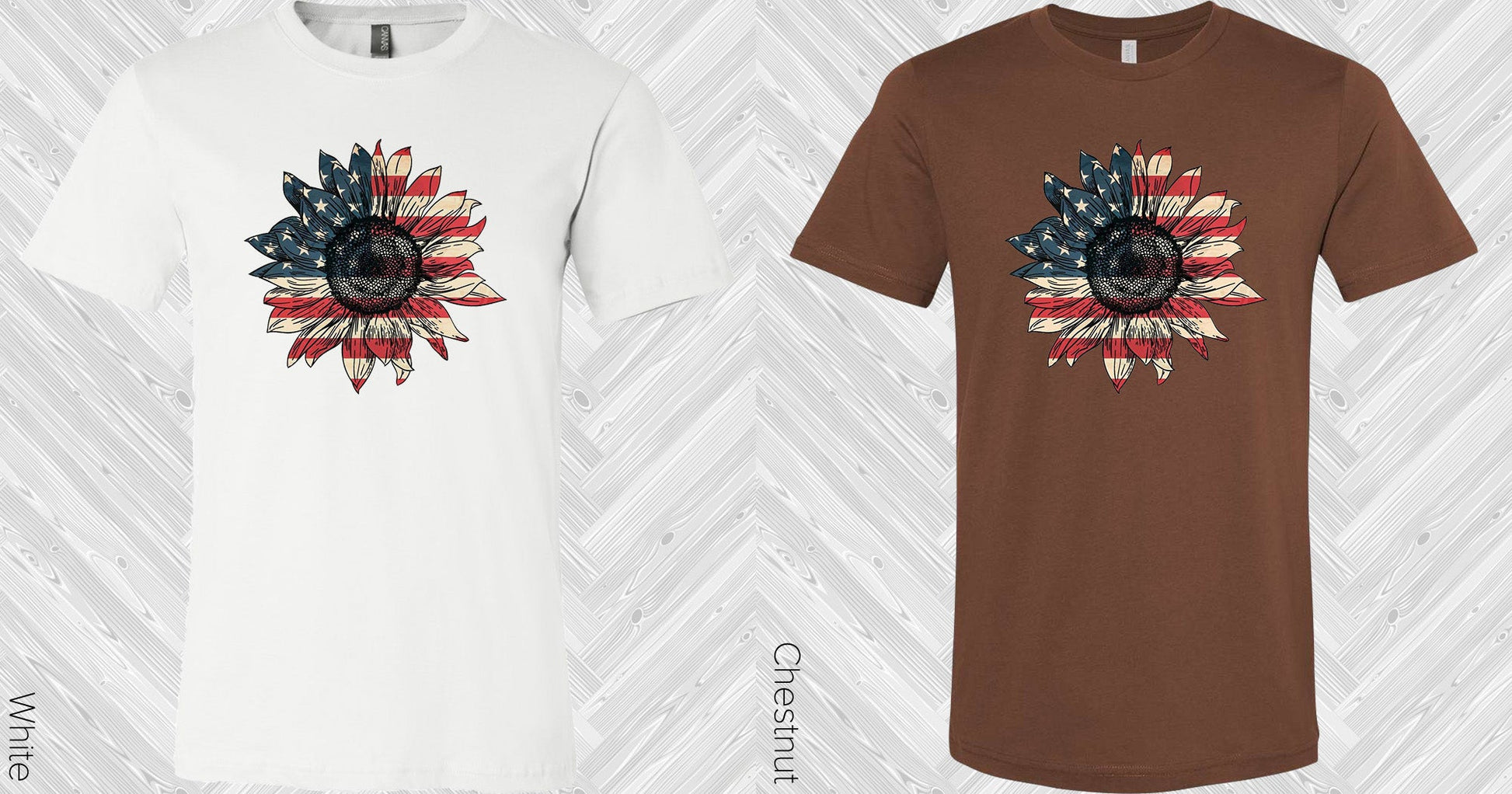 Vintage Americana Sunflower Graphic Tee Graphic Tee