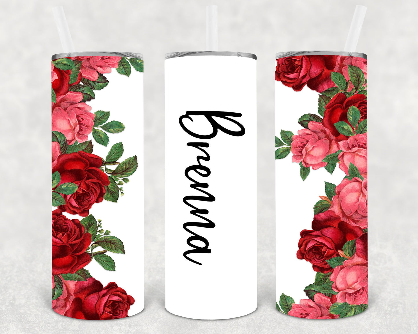 Vintage Rose 20 Oz Skinny Tumbler