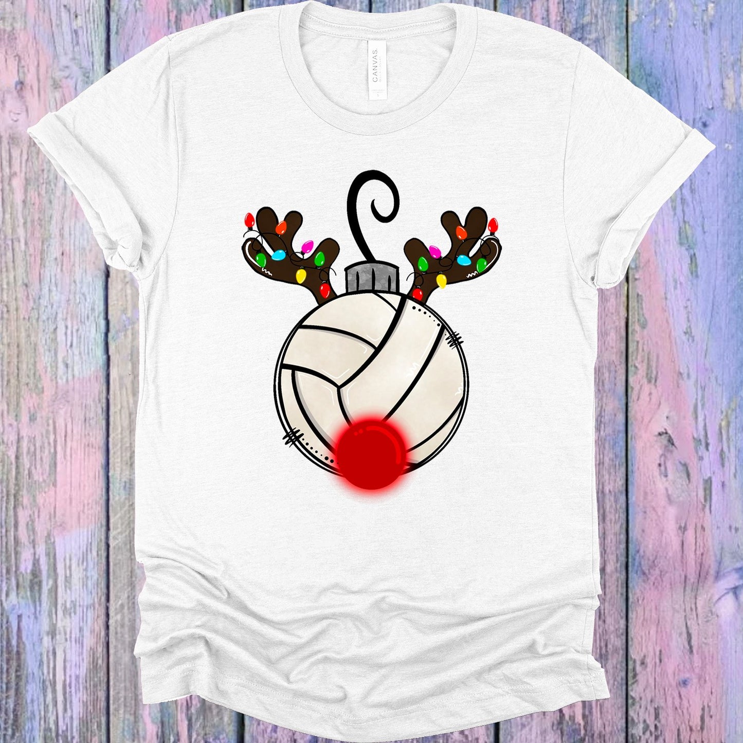 Volleyball Reindeer Graphic Tee Graphic Tee