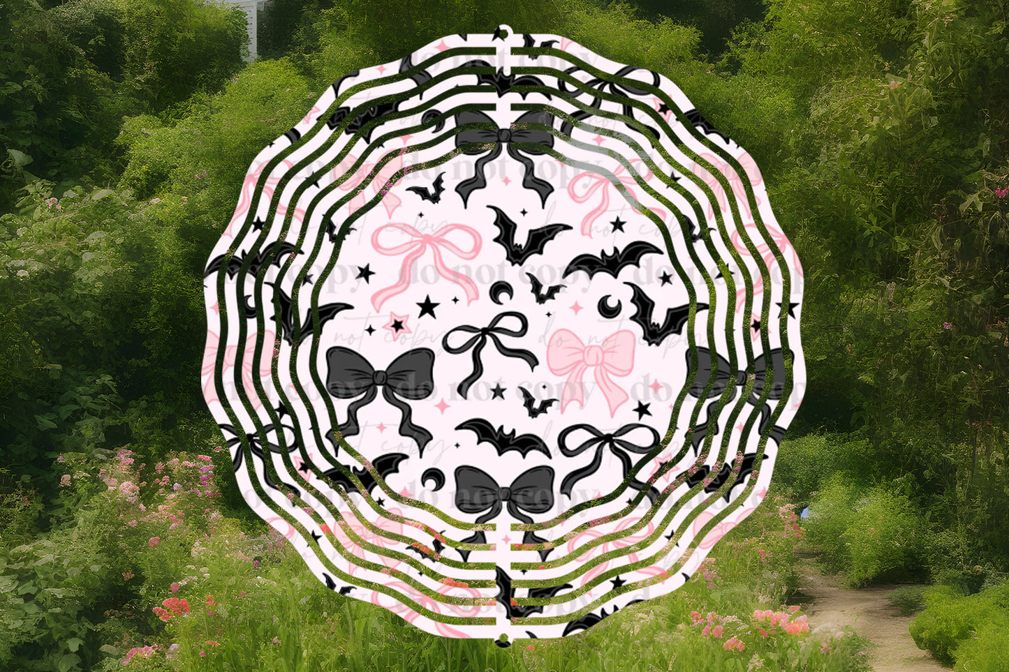 Bats Bows Wind Spinner