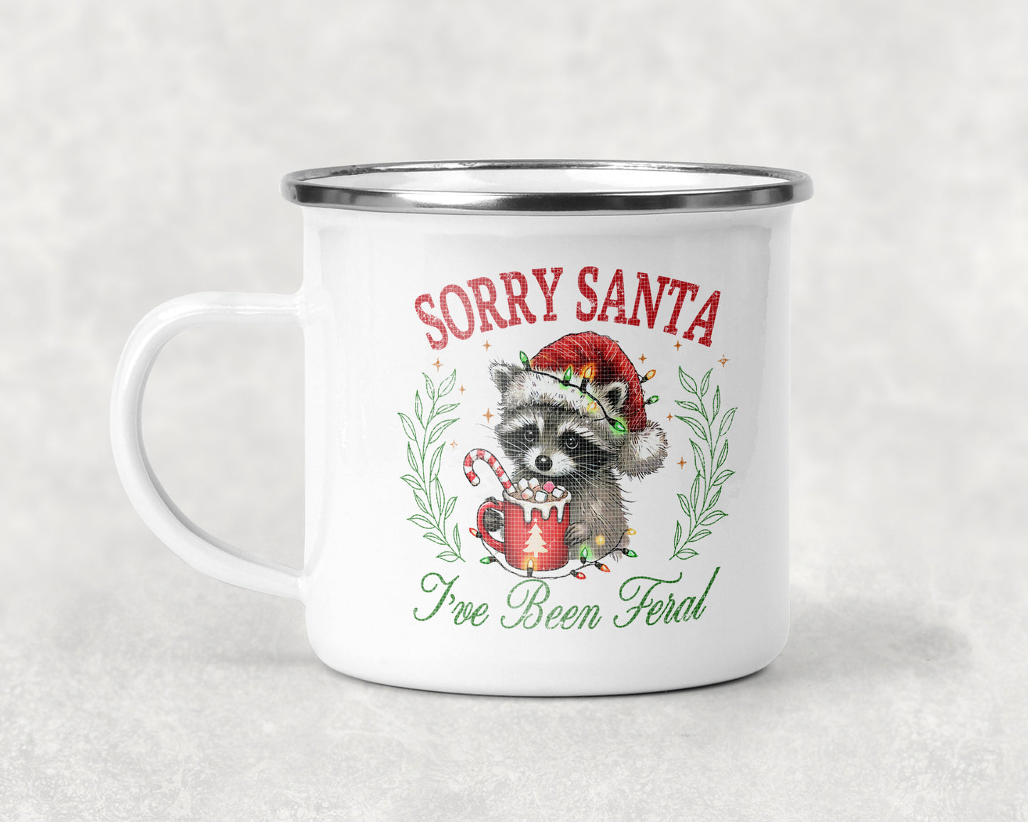 Sorry Santa I've Been Feral Mug