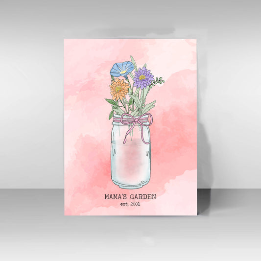 Floral Vase - Canvas