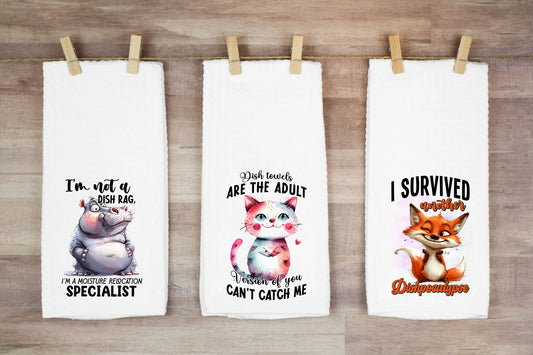 I Survived Another Dishpocalypse Hand Towel