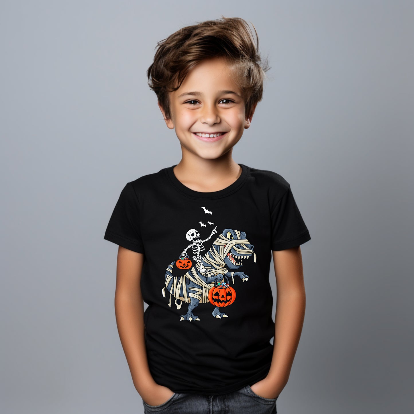 Halloween T-Rex Graphic Tee