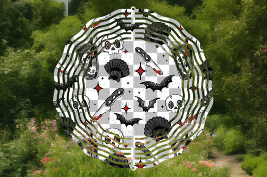 Spooky Shells Wind Spinner