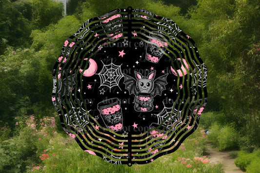 Coffee Bats Wind Spinner