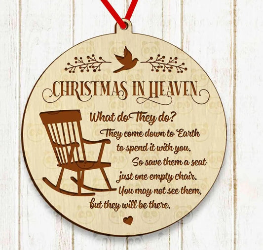 Christmas in Heaven Christmas Ornament