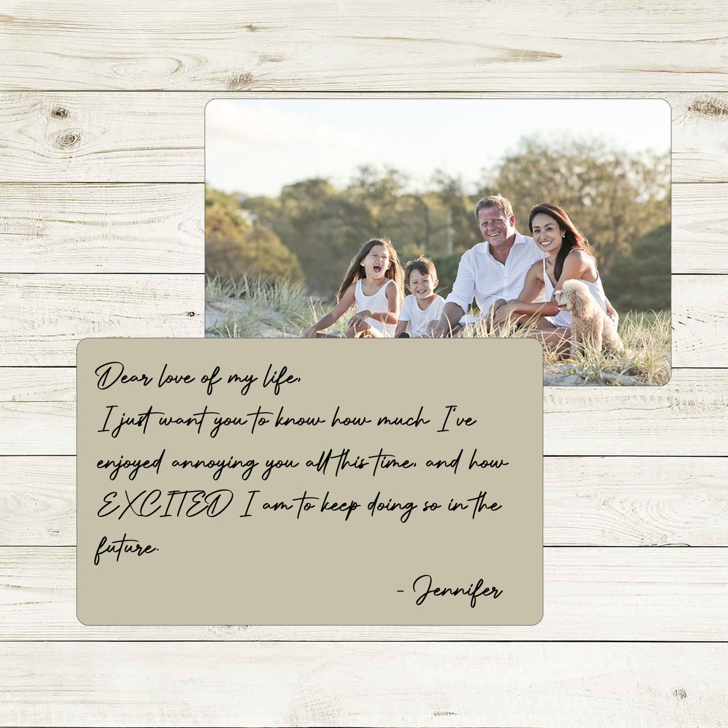 Dear Love of My Life Metal Wallet Card