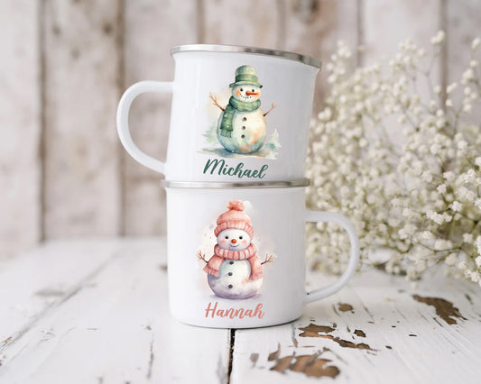 Snowman (Green) Mug