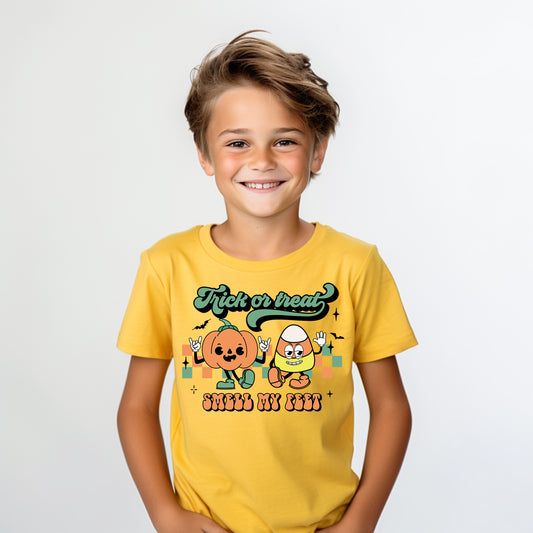 Trick or Treat Smell My Feet Graphic Tee
