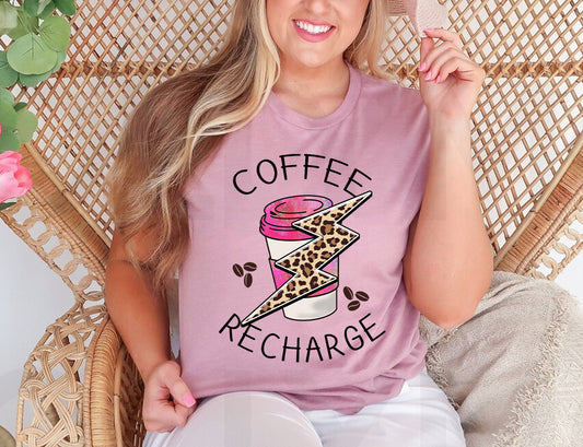 Coffee Recharge Graphic Tee