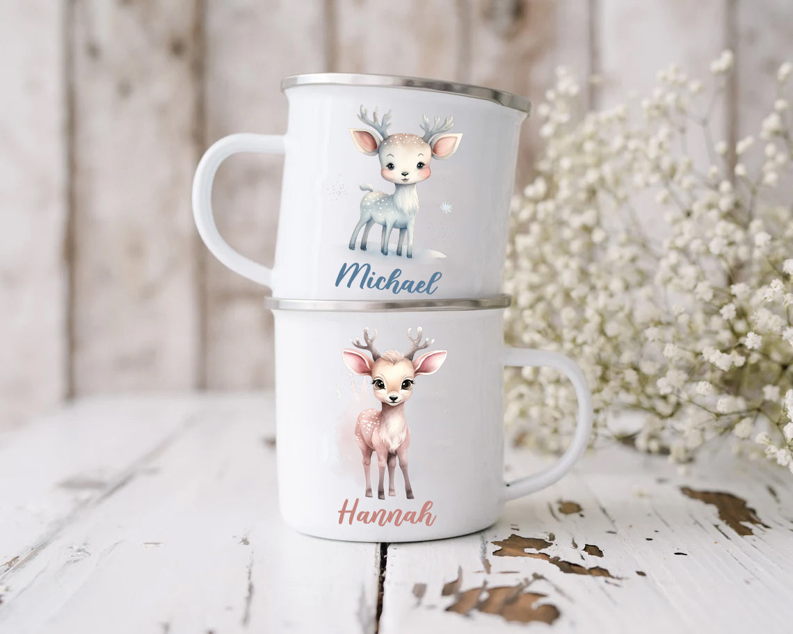 Deer (Blue) Mug