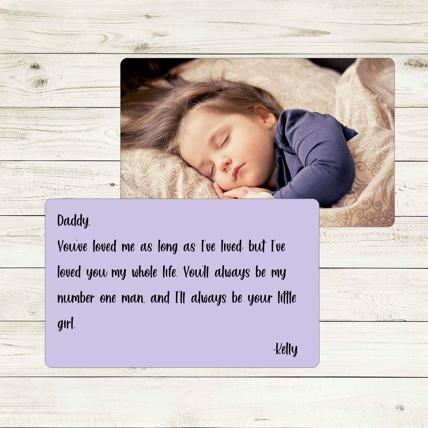 You've Loved Me as Long as I've Lived Metal Wallet Card