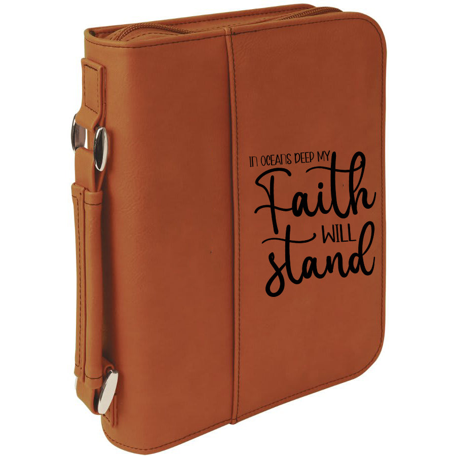 In Oceans Deep My Faith Will Stand Bible Cover