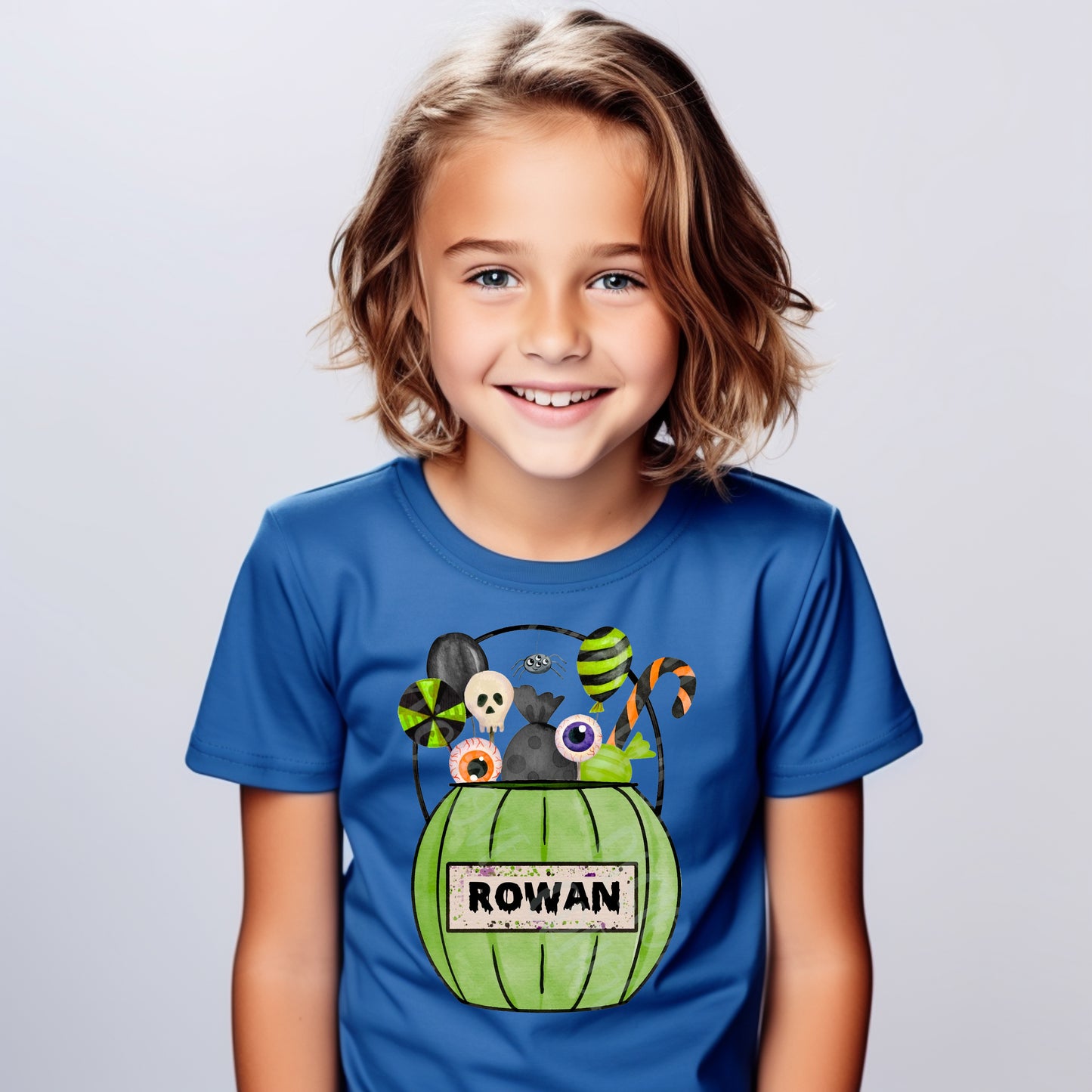 Personalized Halloween Bucket Graphic Tee