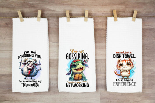 I'm Not Gossiping I'm Networking Hand Towel