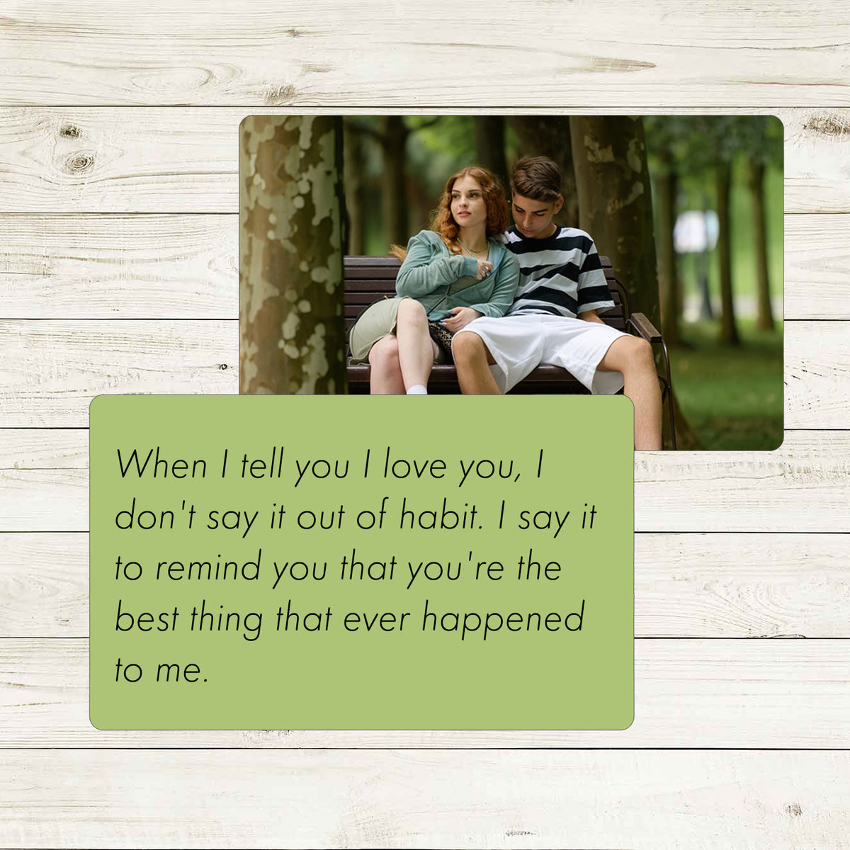 When I Tell You I Love You Metal Wallet Card