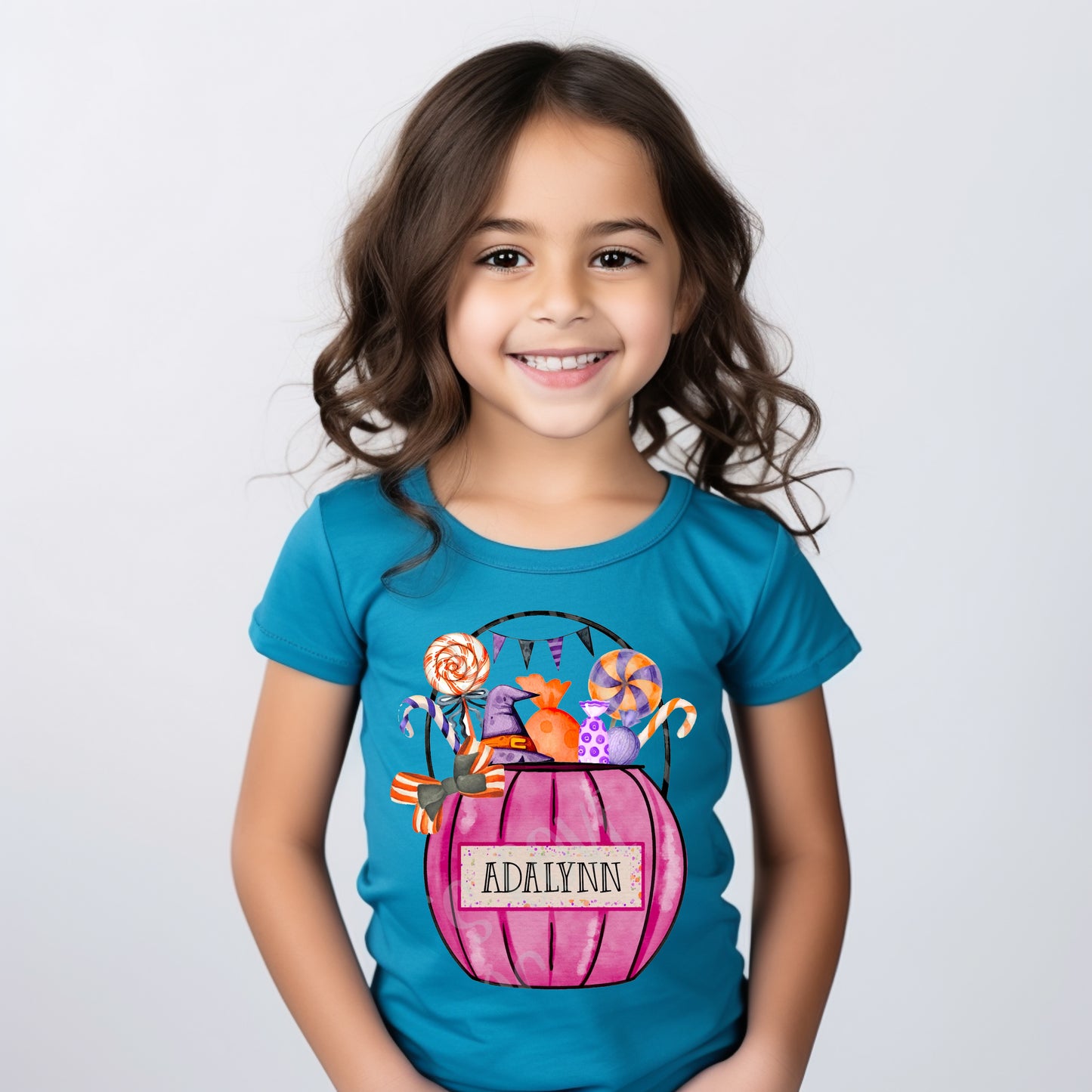 Personalized Halloween Bucket Graphic Tee