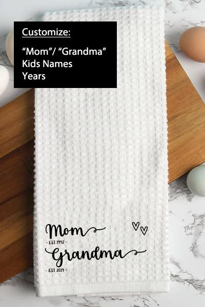 Customized Mama/Grandma Hand Towel