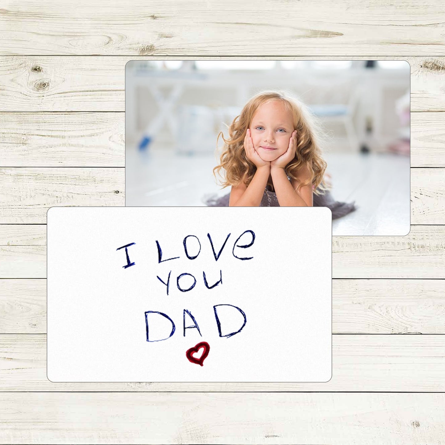 Hand Writing Metal Wallet Card