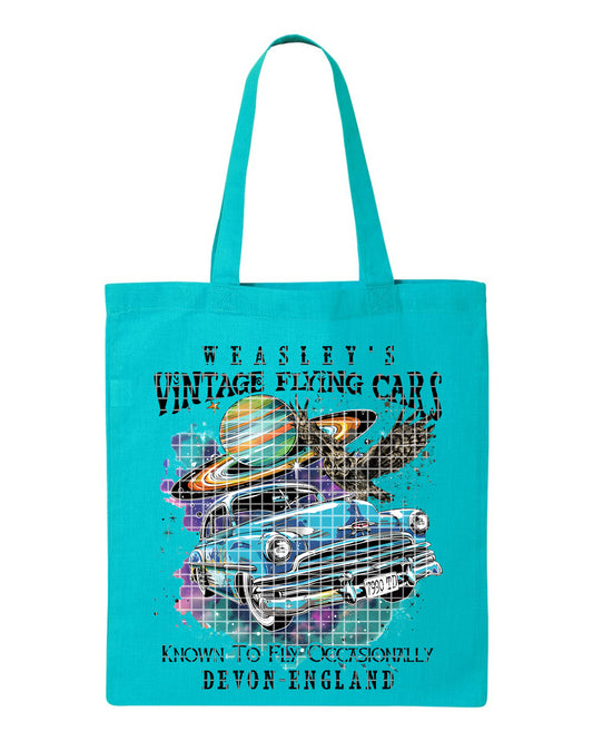 Vintage Flying Cars Tote