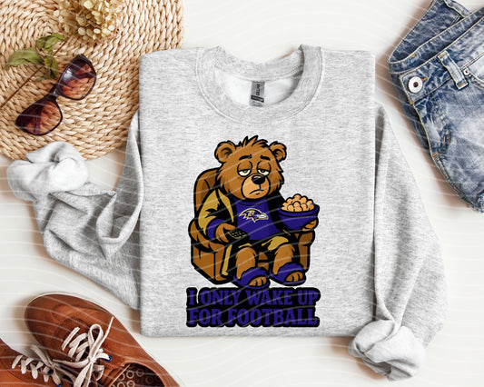 I Only Wake Up for Football Ravens Graphic Tee