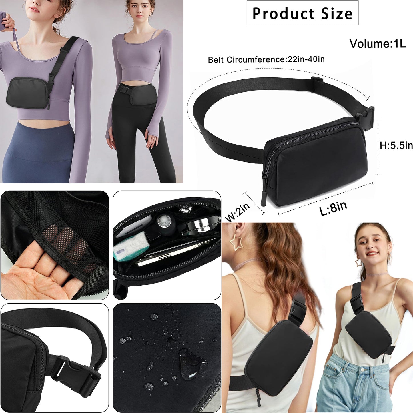 Boho Peace Fanny Pack/Belt Bag