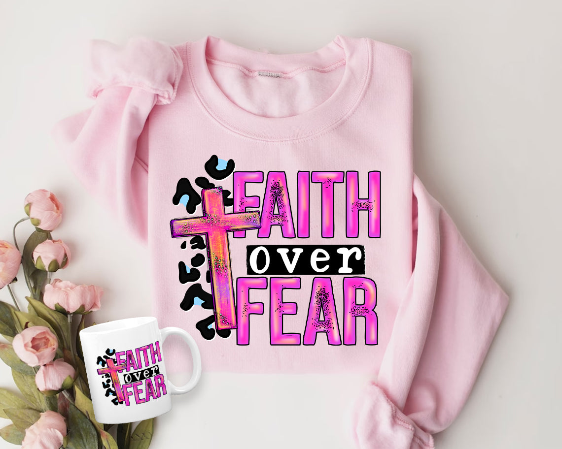 Faith Over Fear 20 oz Skinny Tumbler