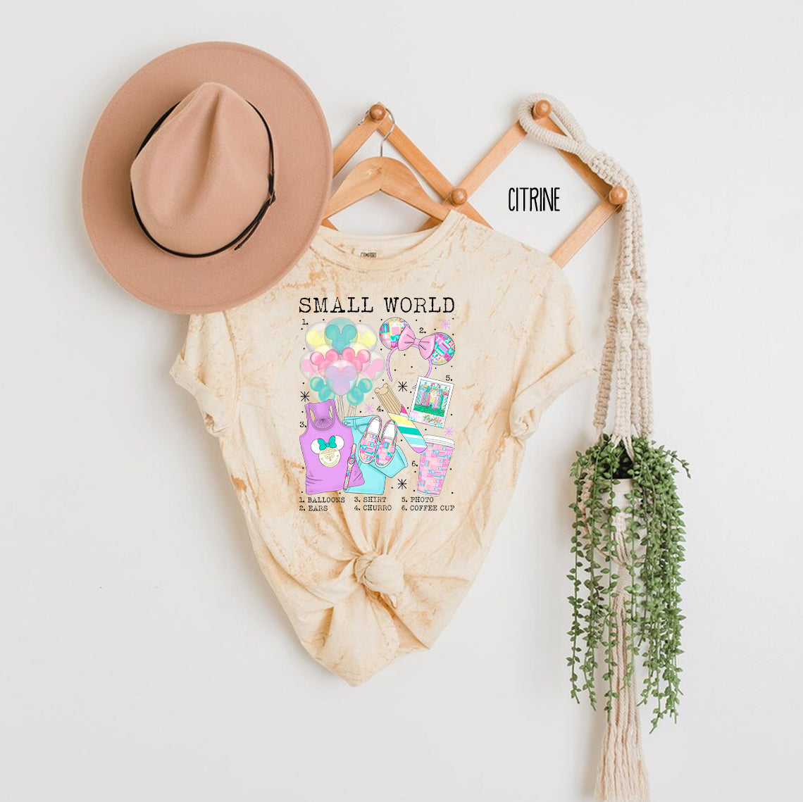 Small World Comfort Colors Tee Graphic Tee