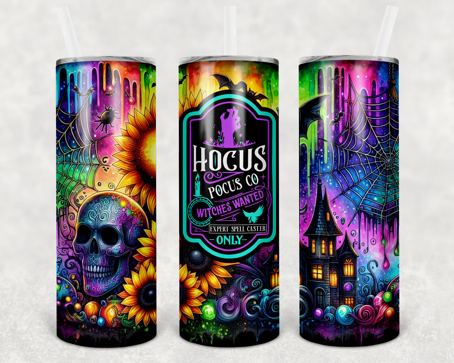 Witches Wanted 20 oz Skinny Tumbler