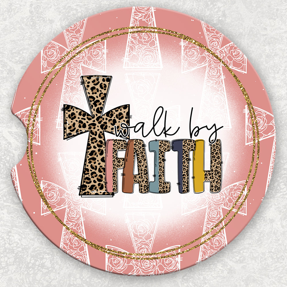 Car Coaster Set - Walk By Faith