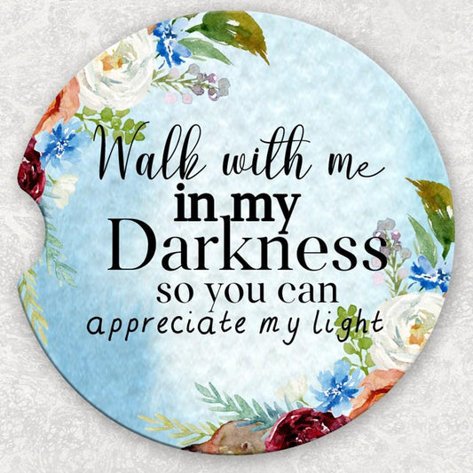 Car Coaster Set - Walk With Me In My Darkness