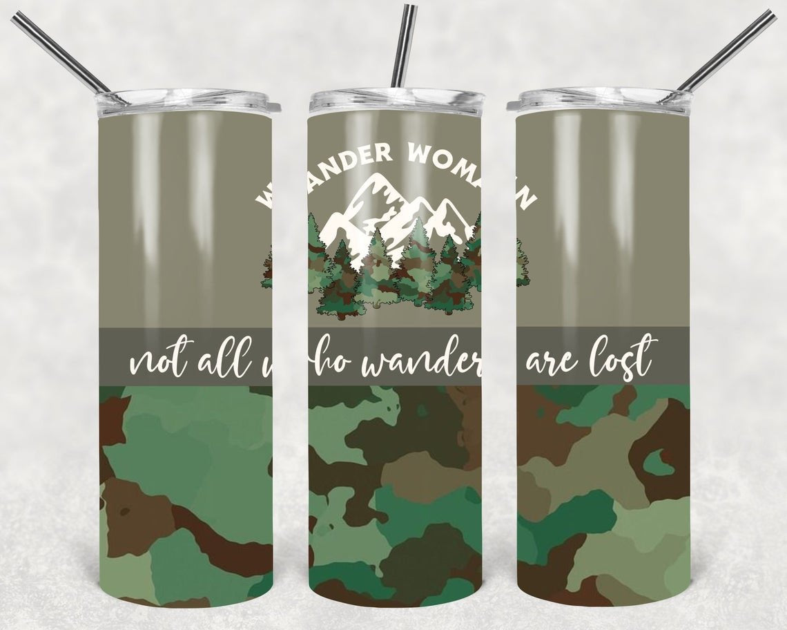 Wander Woman 20 Oz Skinny Tumbler