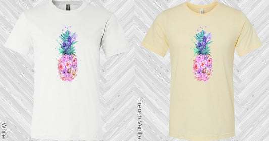 Watercolor Pineapple Graphic Tee Graphic Tee