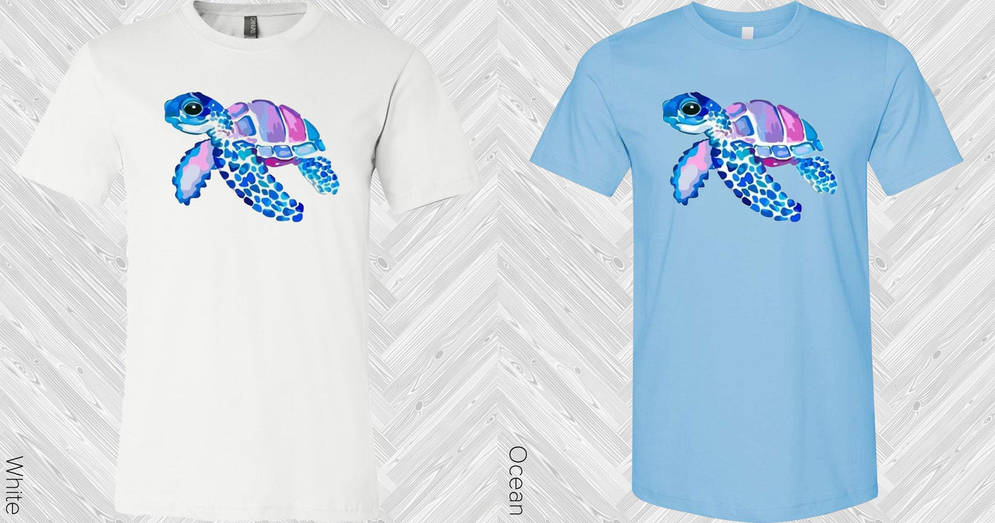Watercolor Turtle Graphic Tee Graphic Tee