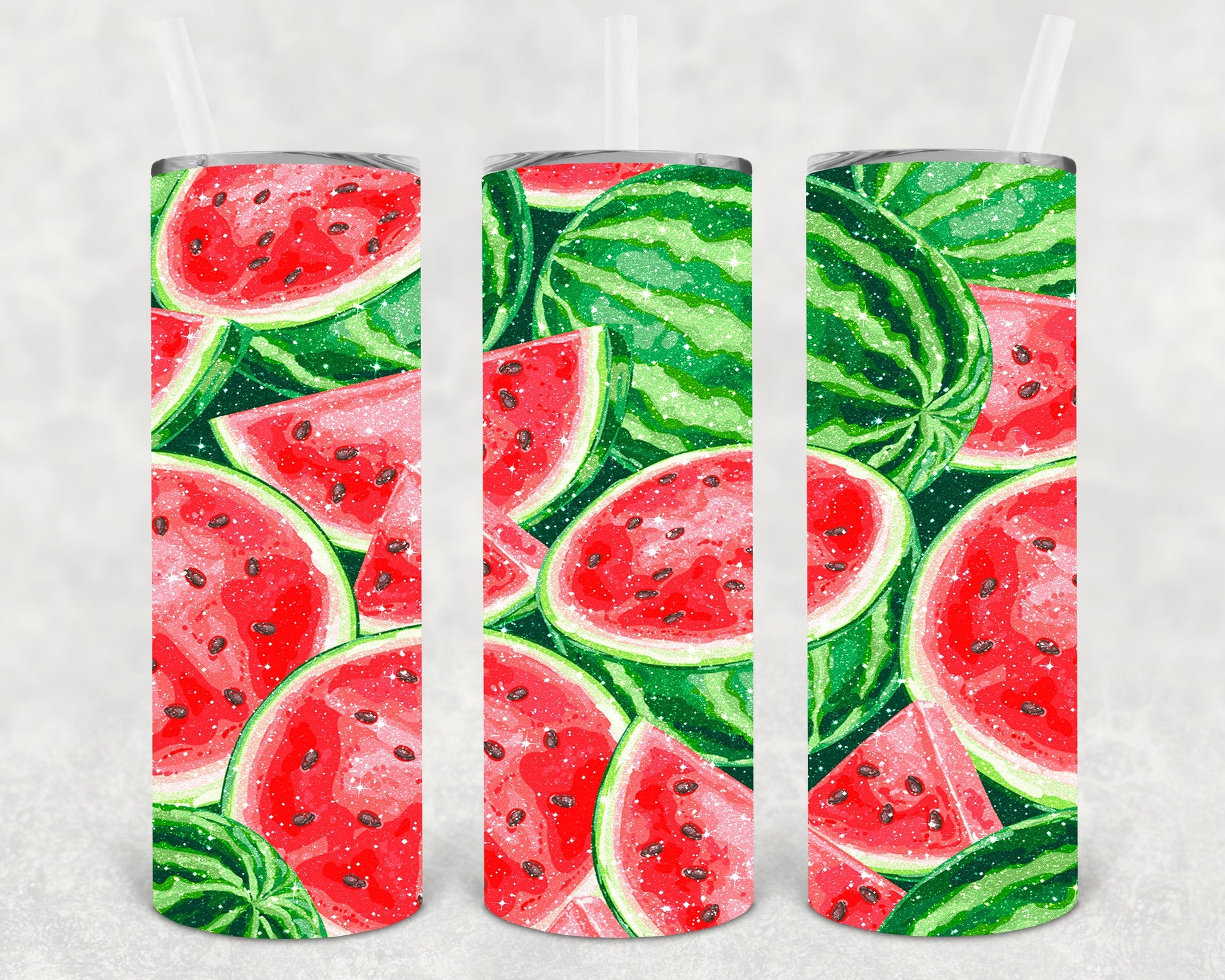 Watermelon 20 Oz Skinny Tumbler