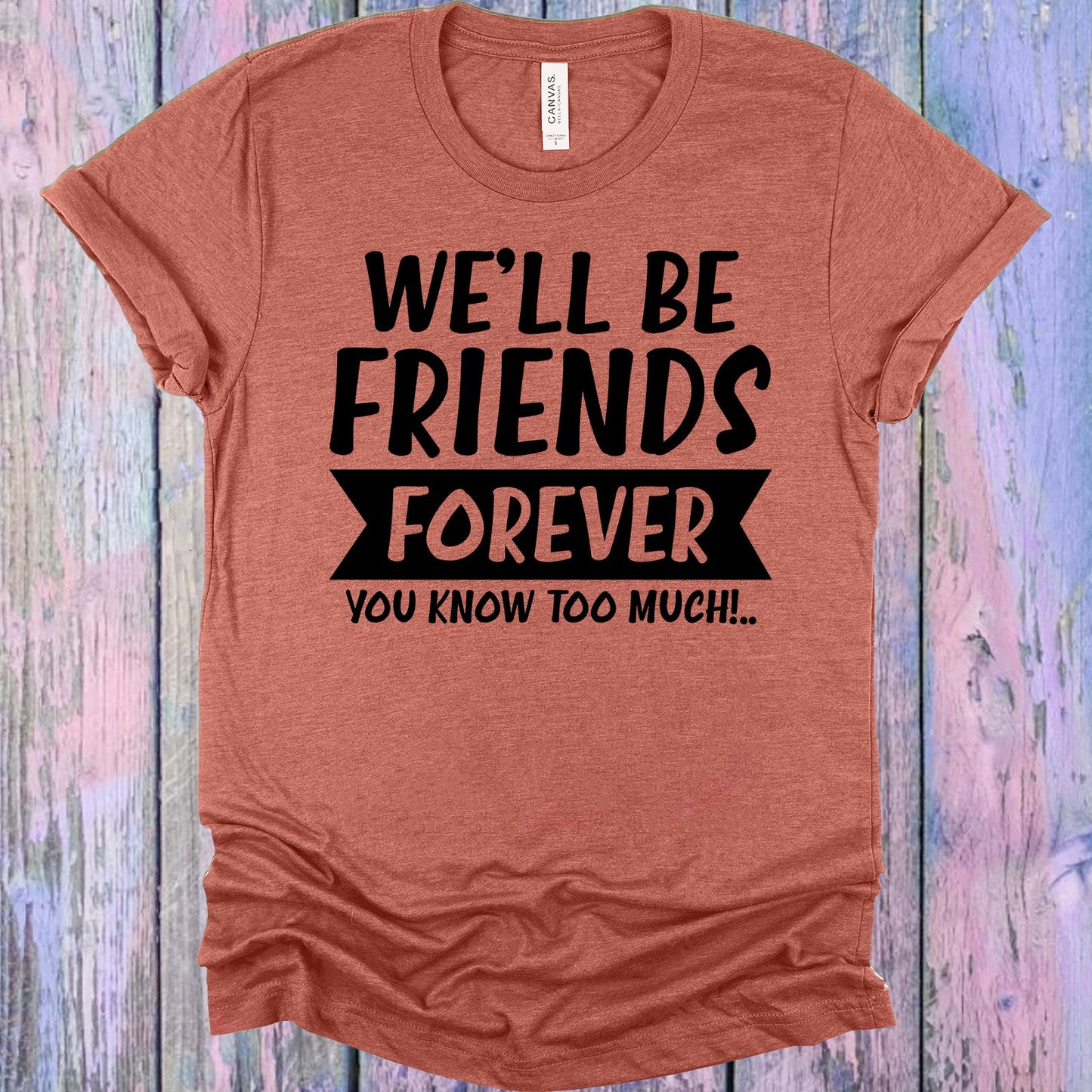 Well Be Friends Forever We Know Too Much Graphic Tee Graphic Tee