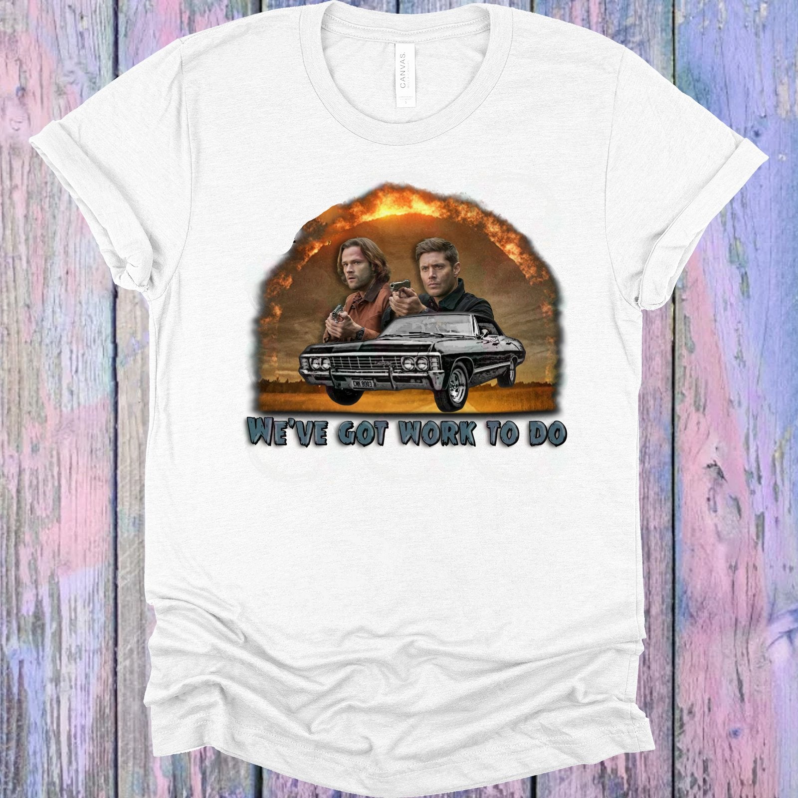 Weve Got Work To Do Supernatural Graphic Tee Graphic Tee