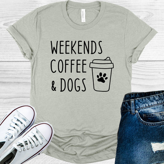 Weekends Coffee & Dogs Graphic Tee Graphic Tee
