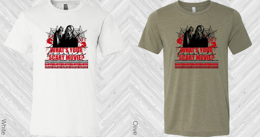 Whats Your Favorite Scary Movie Graphic Tee Graphic Tee