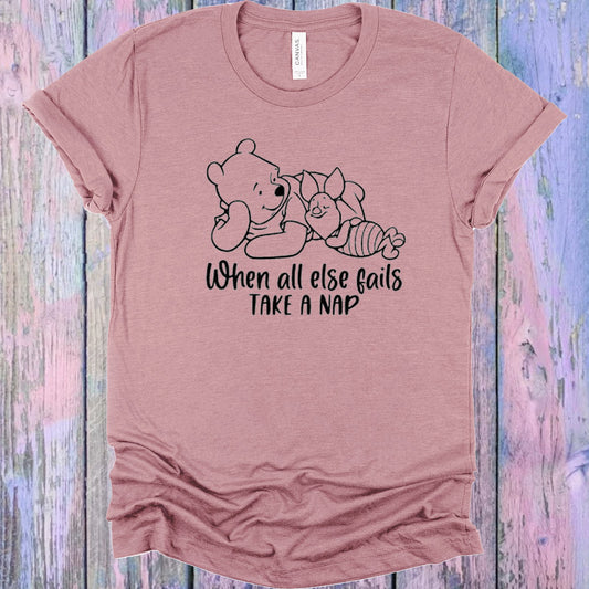 When All Else Fails Take A Nap Graphic Tee Graphic Tee