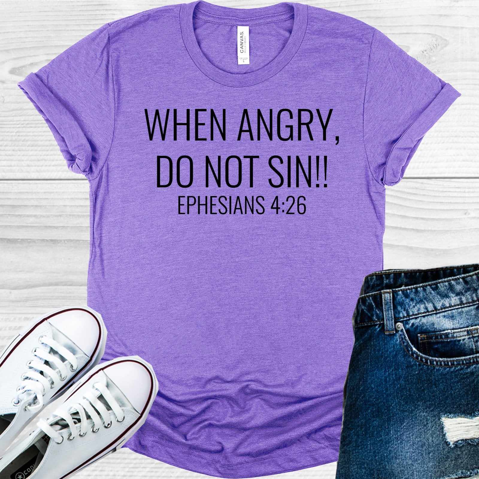 When Angry Do Not Sin Graphic Tee Graphic Tee