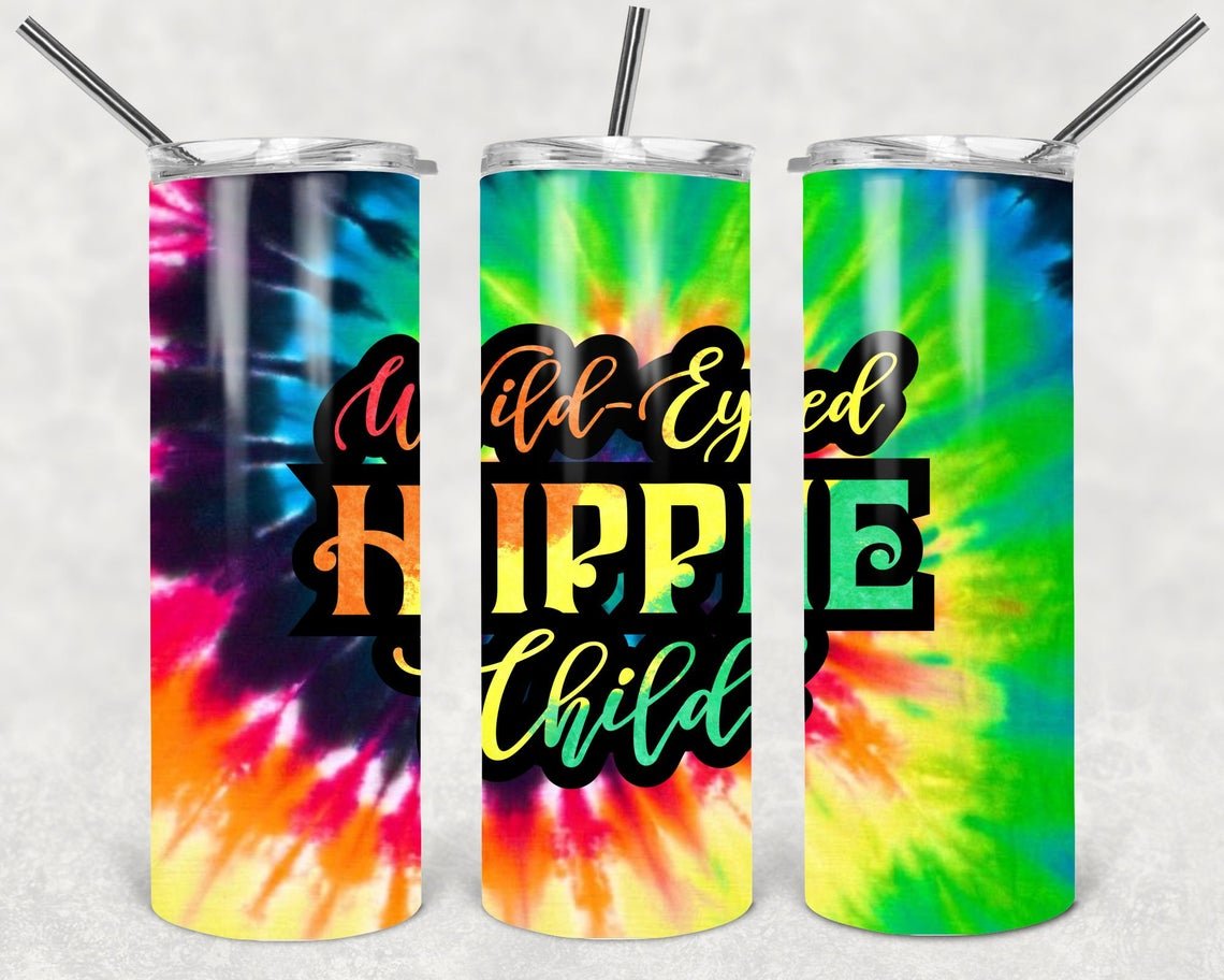 Wild Eyed Hippie Child 20 Oz Skinny Tumbler