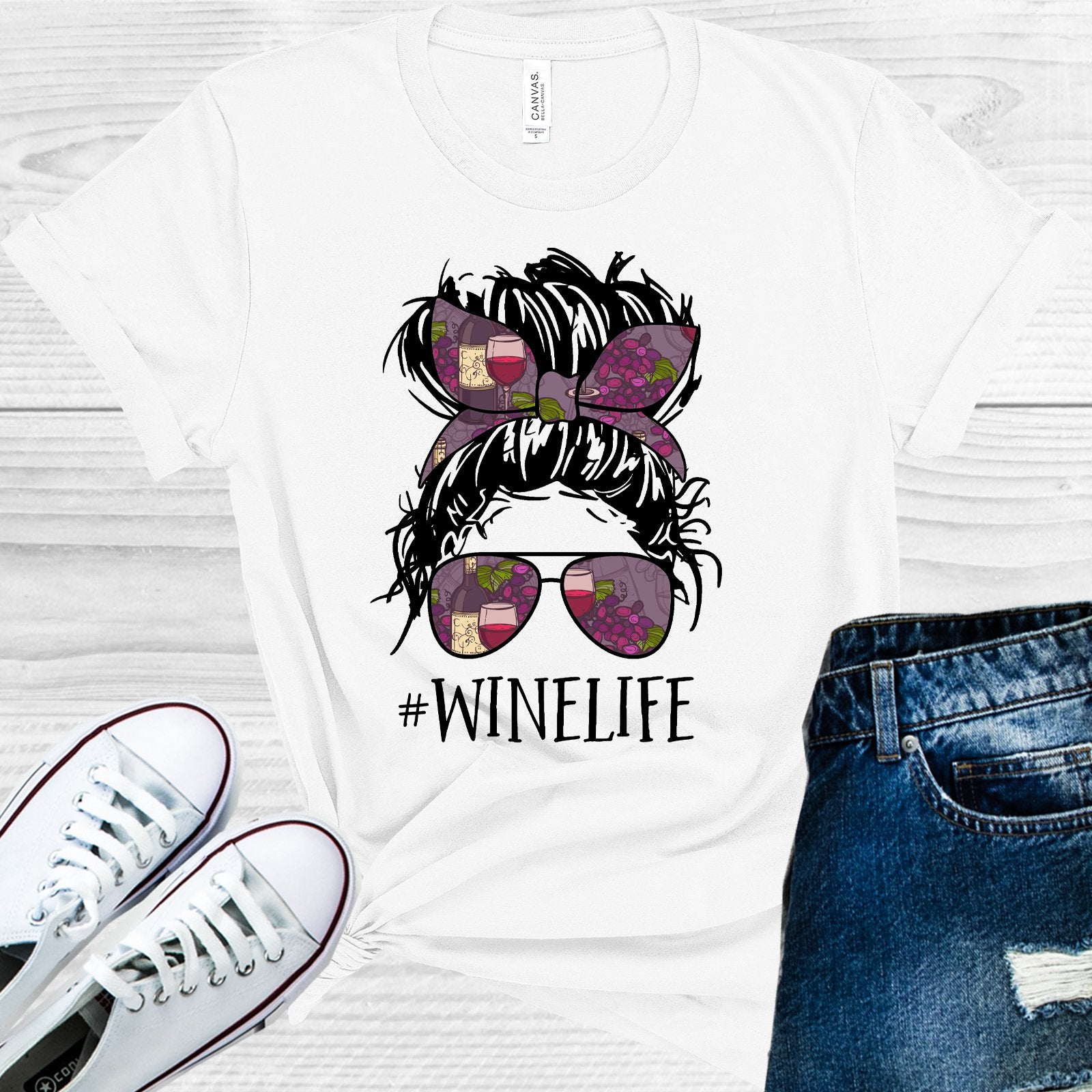 Wine Life #winelife Graphic Tee Graphic Tee
