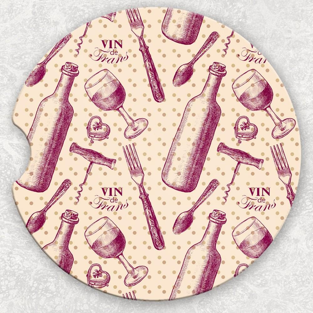 Car Coaster Set - Wine