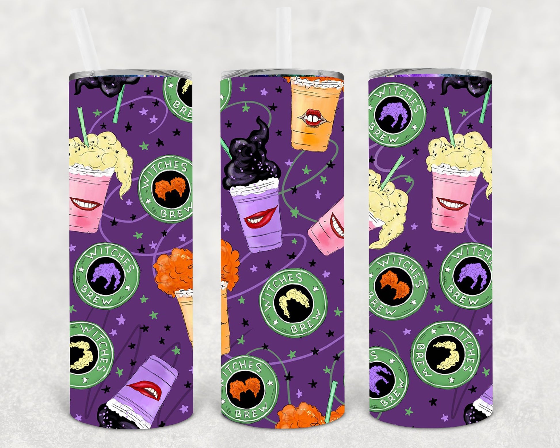 Witches Brew 20 Oz Skinny Tumbler