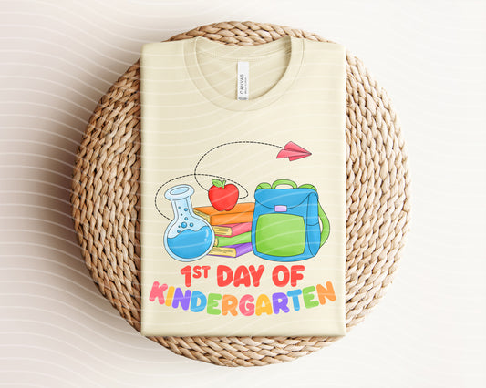 1st Day of School Kindergarten Graphic Tee